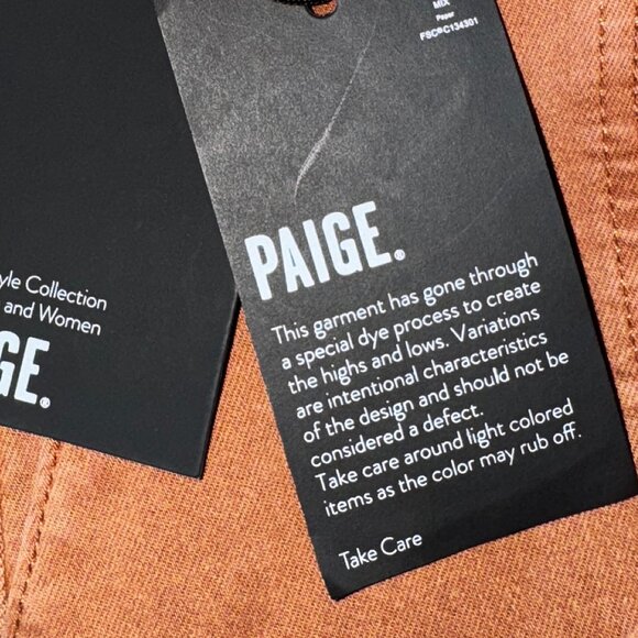 NWT PAIGE Brooklyn 31" Vintage Mocha Bisque Wide Leg Pants Sz 29 - Picture 8 of 12